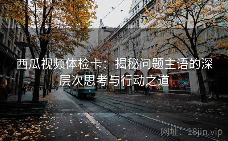 西瓜视频体检卡：揭秘问题主语的深层次思考与行动之道