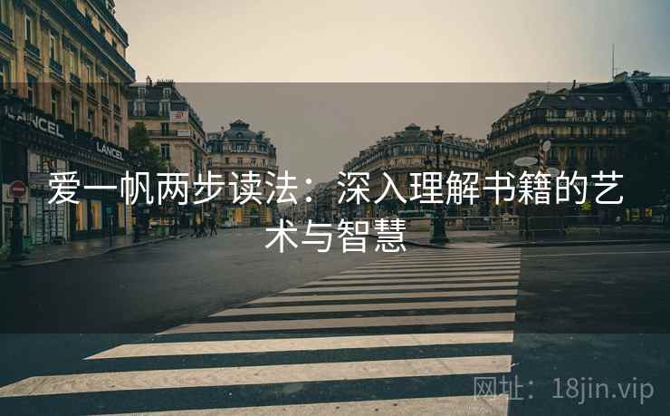 爱一帆两步读法：深入理解书籍的艺术与智慧