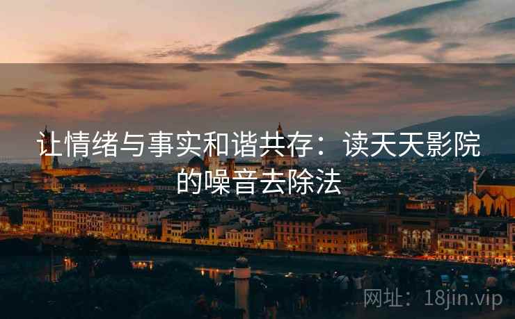 让情绪与事实和谐共存：读天天影院的噪音去除法